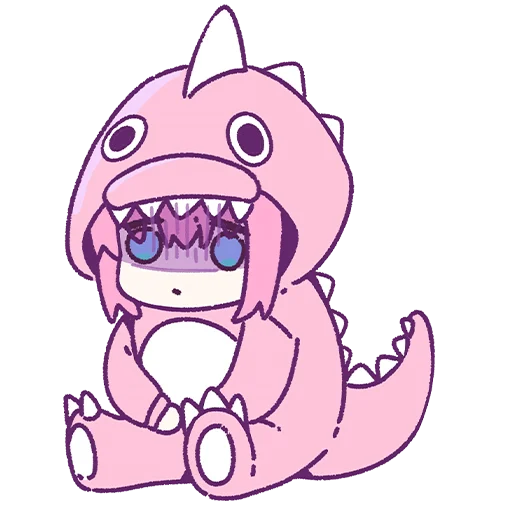 🦖 Стикер «Bocchi the Rock! ?» для Telegram