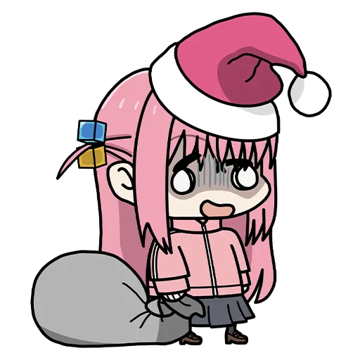🧑‍🎄 Стикер «Bocchi the Rock! ?» для Telegram