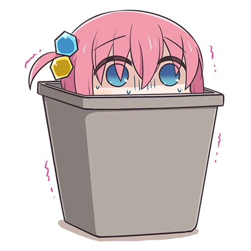 😰 Стикер «Bocchi the Rock! ?» для Telegram