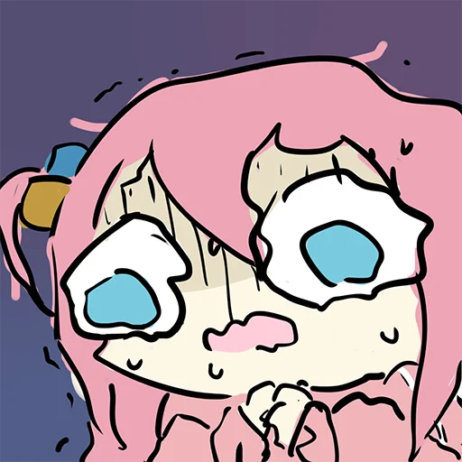 😰 Стикер «Bocchi the Rock! ?» для Telegram