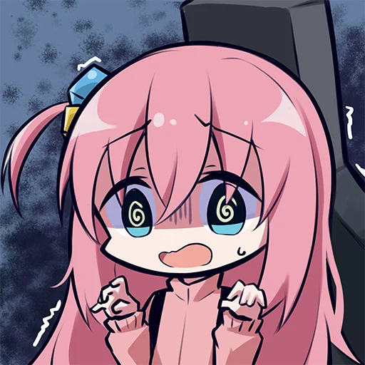 😰 Стикер «Bocchi the Rock! ?» для Telegram