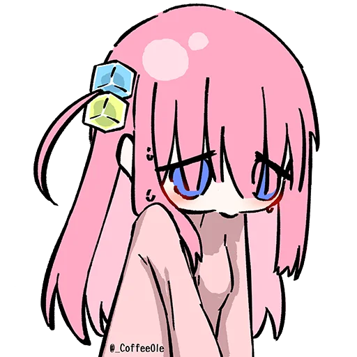 😔 Стикер «Bocchi the Rock! ?» для Telegram