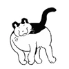 Стикер 45 random cats