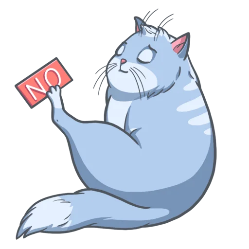 🙅‍♀ Стикер «Random funny cats» для Telegram
