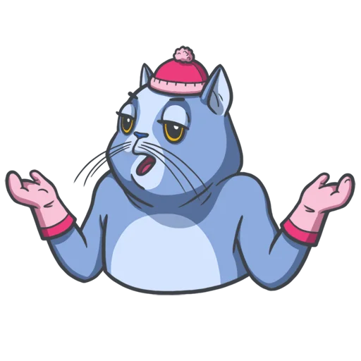 🤔 Стикер «Random funny cats» для Telegram