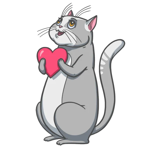 ❤️ Стикер «Random funny cats» для Telegram