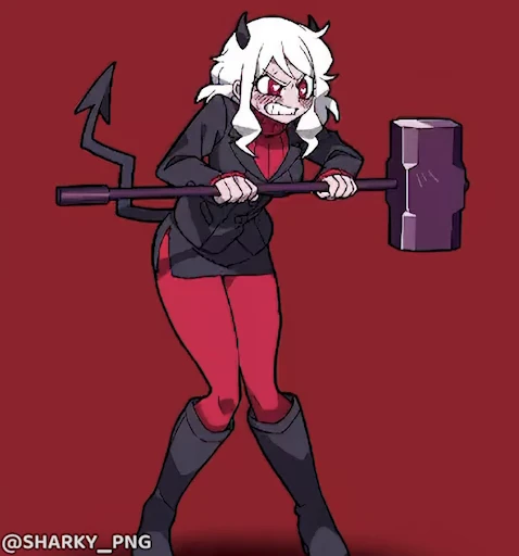 👿 Стикер «Anime chan» для Telegram