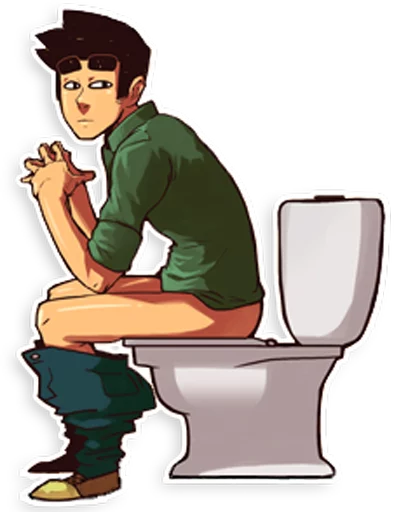 🚽 Стикер «RANDOWIS.COM» для Telegram