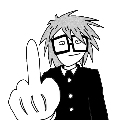 🖕 Стикер «ranfren bw» для Telegram