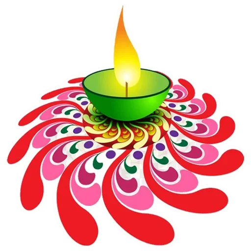 🪔 Стикер «Rangoli (alpona)» для Telegram