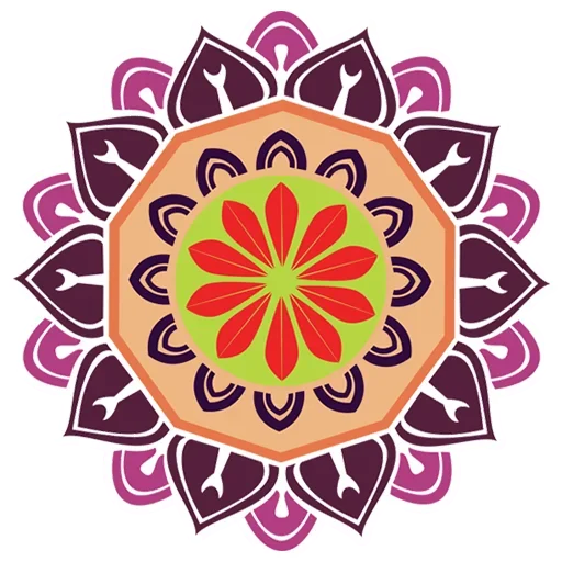 🎨 Стикер «Rangoli (alpona)» для Telegram