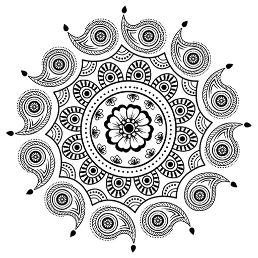 🎨 Стикер «Rangoli (alpona)» для Telegram