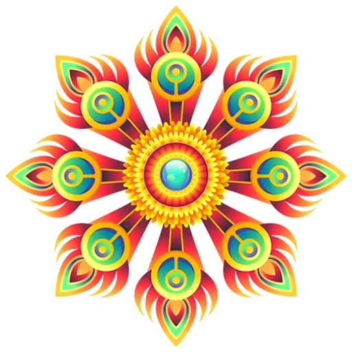 🎨 Стикер «Rangoli (alpona)» для Telegram