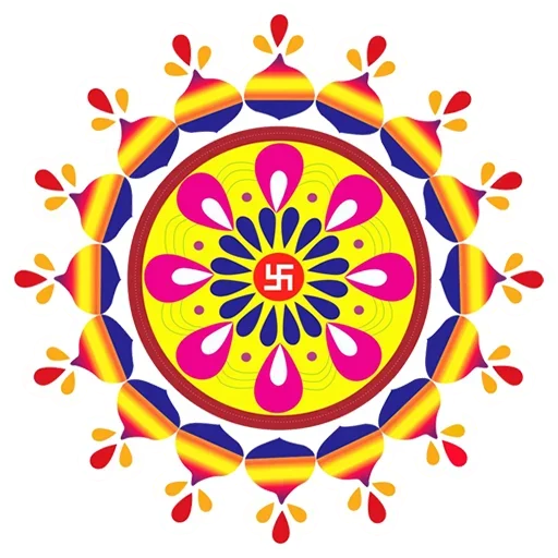🎨 Стикер «Rangoli (alpona)» для Telegram