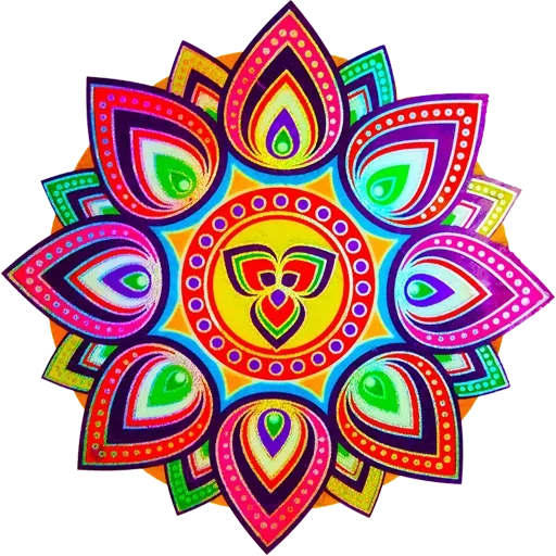 🎨 Стикер «Rangoli (alpona)» для Telegram