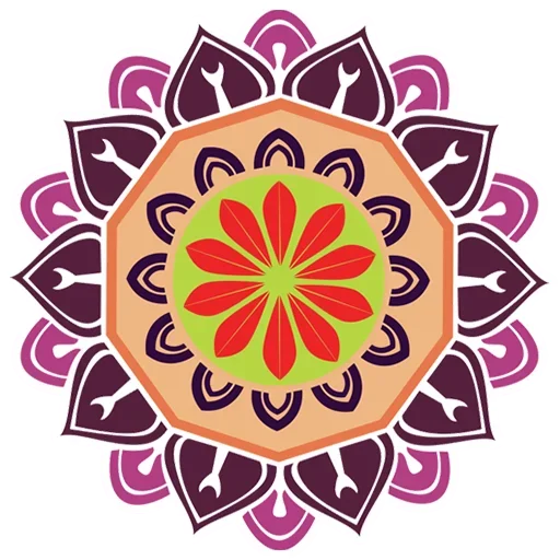🎨 Стикер «Rangoli (alpona)» для Telegram