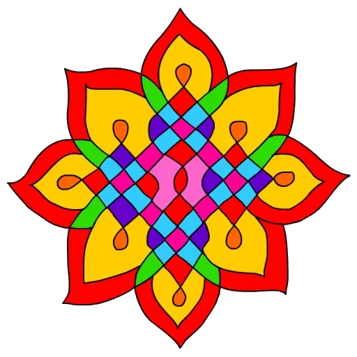 🎨 Стикер «Rangoli (alpona)» для Telegram
