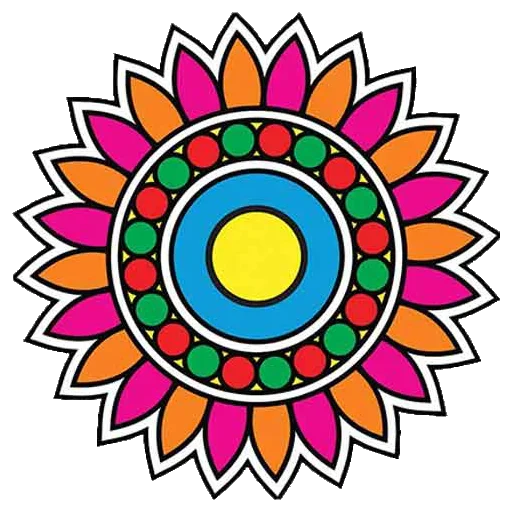 🎨 Стикер «Rangoli (alpona)» для Telegram