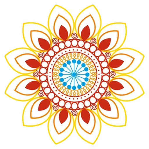 🎨 Стикер «Rangoli (alpona)» для Telegram
