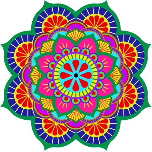 🎨 Стикер «Rangoli (alpona)» для Telegram