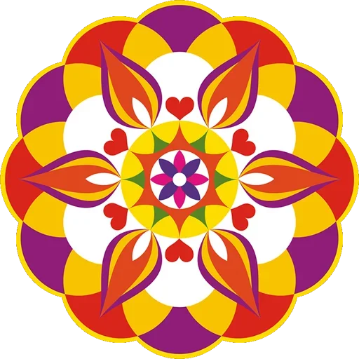 🎨 Стикер «Rangoli (alpona)» для Telegram