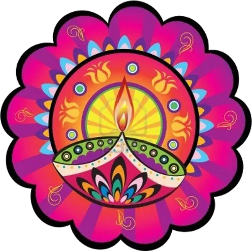 🪔 Стикер «Rangoli (alpona)» для Telegram