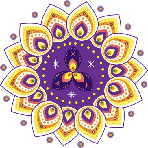 🎨 Стикер «Rangoli (alpona)» для Telegram