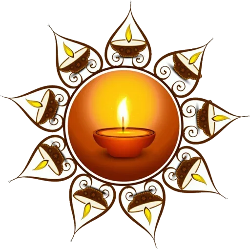🪔 Стикер «Rangoli (alpona)» для Telegram