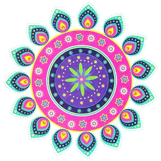🎨 Стикер «Rangoli (alpona)» для Telegram