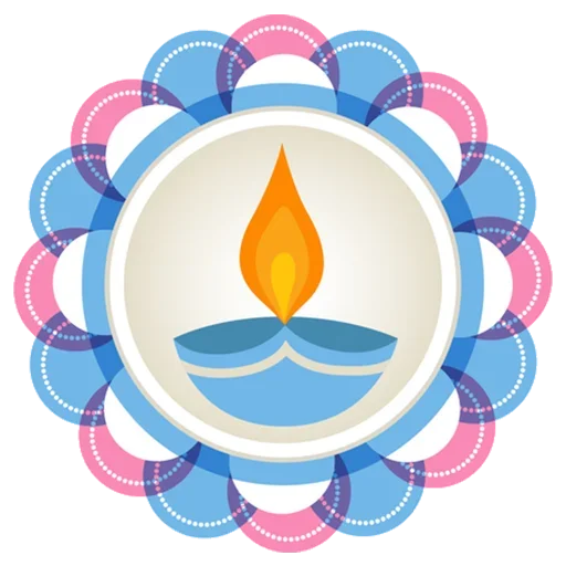 🪔 Стикер «Rangoli (alpona)» для Telegram