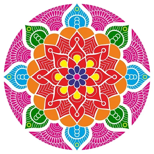 🎨 Стикер «Rangoli (alpona)» для Telegram