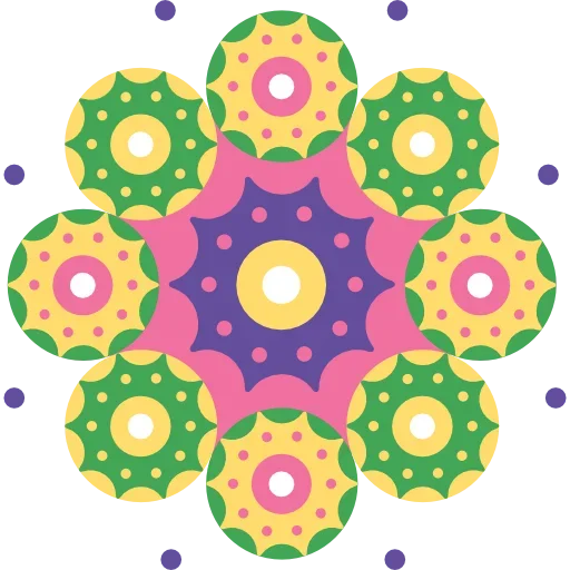 🎨 Стикер «Rangoli (alpona)» для Telegram