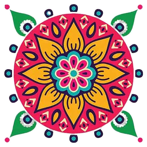 🎨 Стикер «Rangoli (alpona)» для Telegram