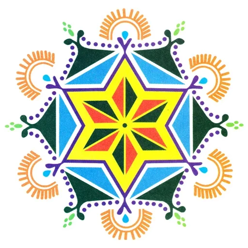 🎨 Стикер «Rangoli (alpona)» для Telegram