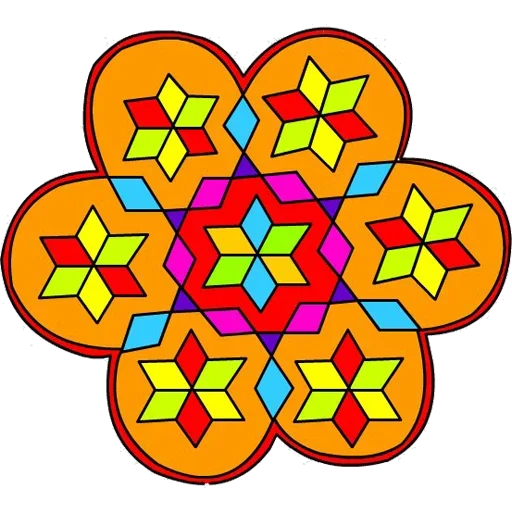 🎨 Стикер «Rangoli (alpona)» для Telegram