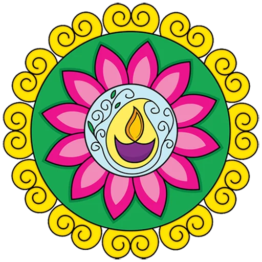 🎨 Стикер «Rangoli ਰੰਗੋਲੀ» для Telegram