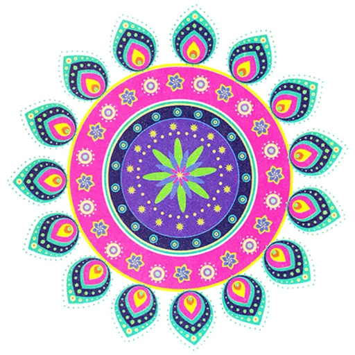 🎨 Стикер «Rangoli ਰੰਗੋਲੀ» для Telegram
