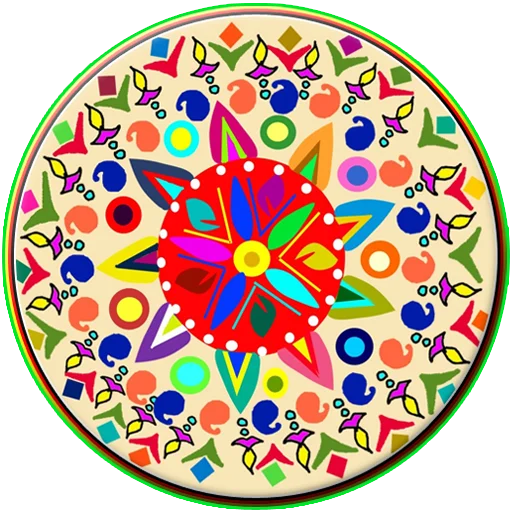 🎨 Стикер «Rangoli ਰੰਗੋਲੀ» для Telegram