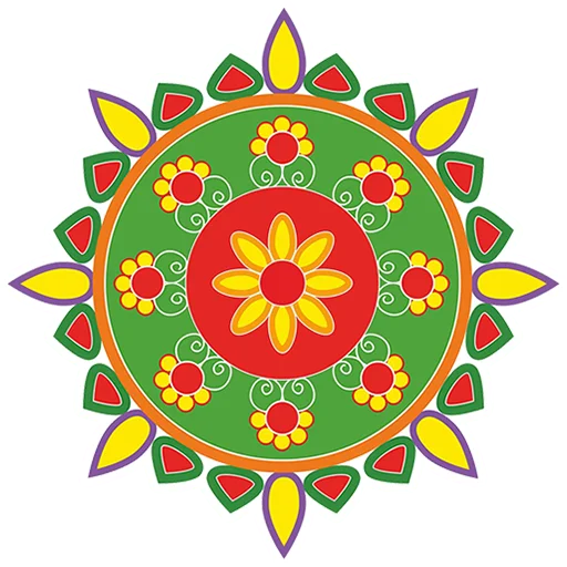 🎨 Стикер «Rangoli ਰੰਗੋਲੀ» для Telegram