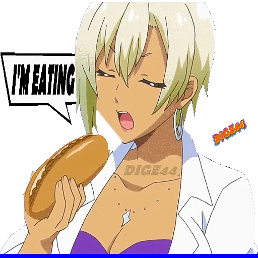 🥖 Стикер «My First Girlfriend Is a Gal» для Telegram