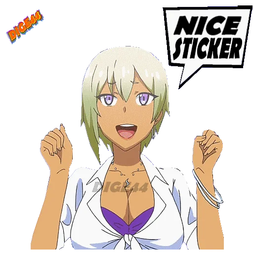 🤩 Стикер «My First Girlfriend Is a Gal» для Telegram