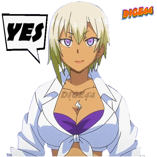 👍 Стикер «My First Girlfriend Is a Gal» для Telegram