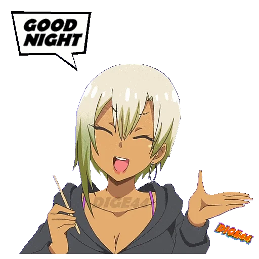 🛌 Стикер «My First Girlfriend Is a Gal» для Telegram