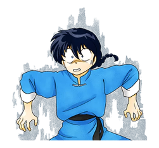 😧 Стикер «Ranma 1/2» для Telegram