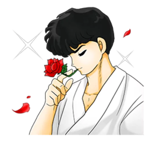 🌹 Стикер «Ranma 1/2» для Telegram
