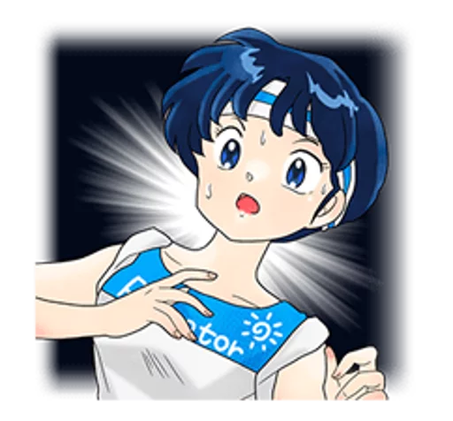 😦 Стикер «Ranma 1/2» для Telegram