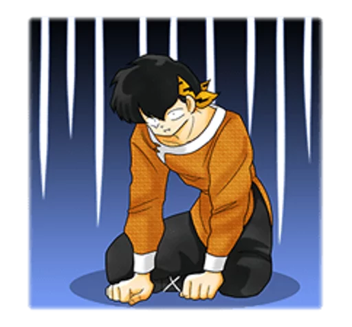 😨 Стикер «Ranma 1/2» для Telegram