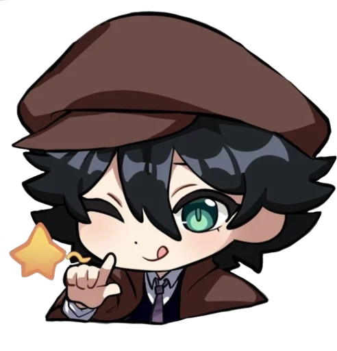 😉 Стикер «Ranpo×Genshin» для Telegram