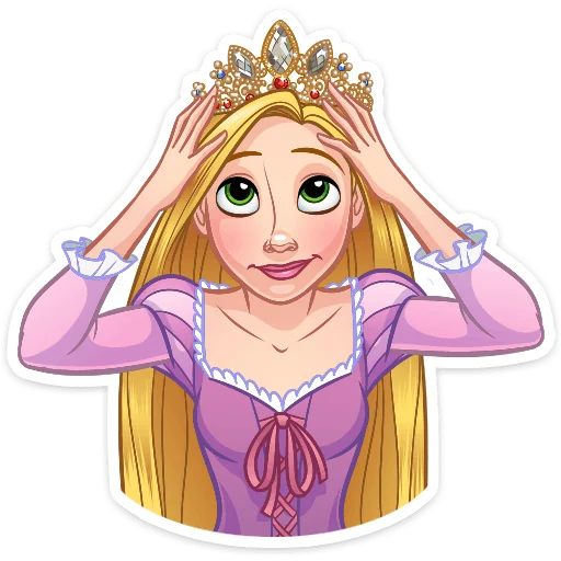 👸 Стикер «Рапунцель» для Telegram