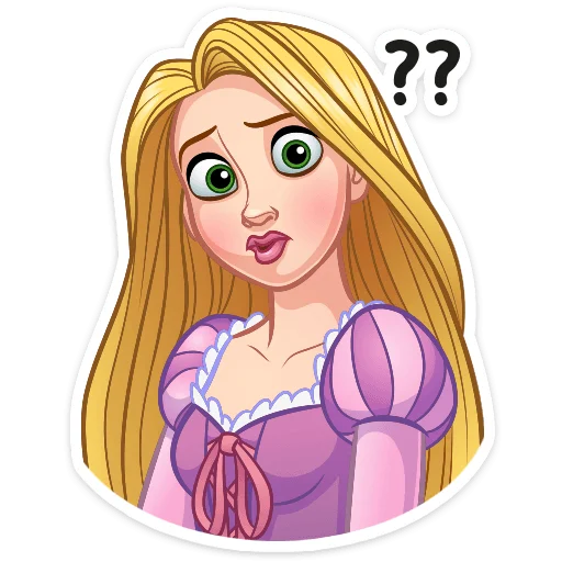 ❓ Стикер «Рапунцель» для Telegram